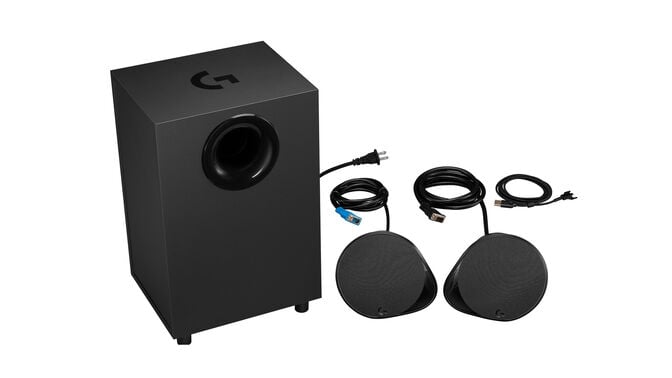 Colunas Logitech G560 2.1 RGB Lightsync Bluetooth 120W RMS Preto image number 1