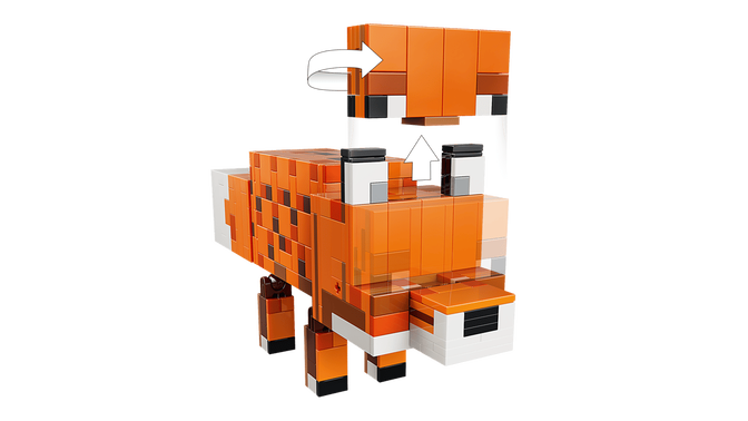 LEGO Minecraft: A Raposa, 497 Pe&ccedil;as (21588) image number 2