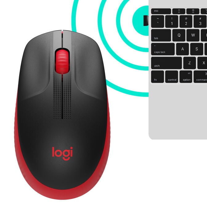 Rato Logitech M190 1000DPI Wireless Vermelho image number 3