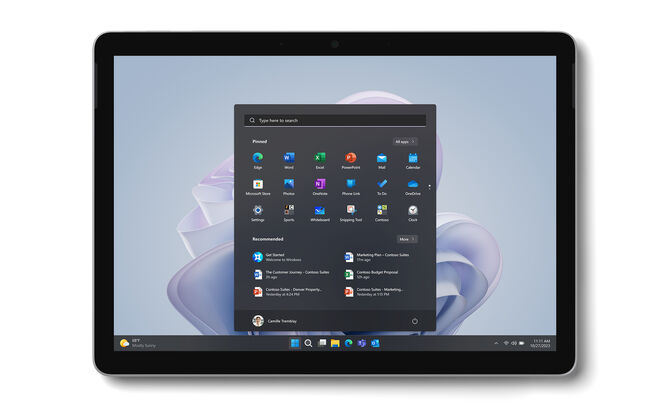 Microsoft Surface Go 4 10.5" Intel N200 (4 Cores) 8GB RAM 64GB SSD Win 11 Pro Platina image number 1