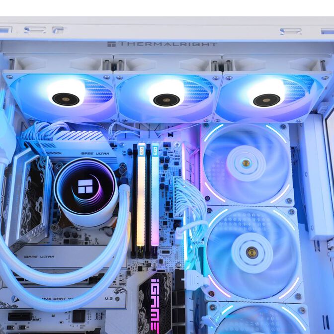 Water Cooler CPU AIO Thermalright Frozen Notte ARGB Branco - 360mm image number 5