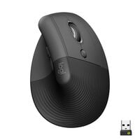 Rato Laser Logitech Lift Vertical Ergon&oacute;mico Wireless 4000DPI Graphite M&atilde;o Direita