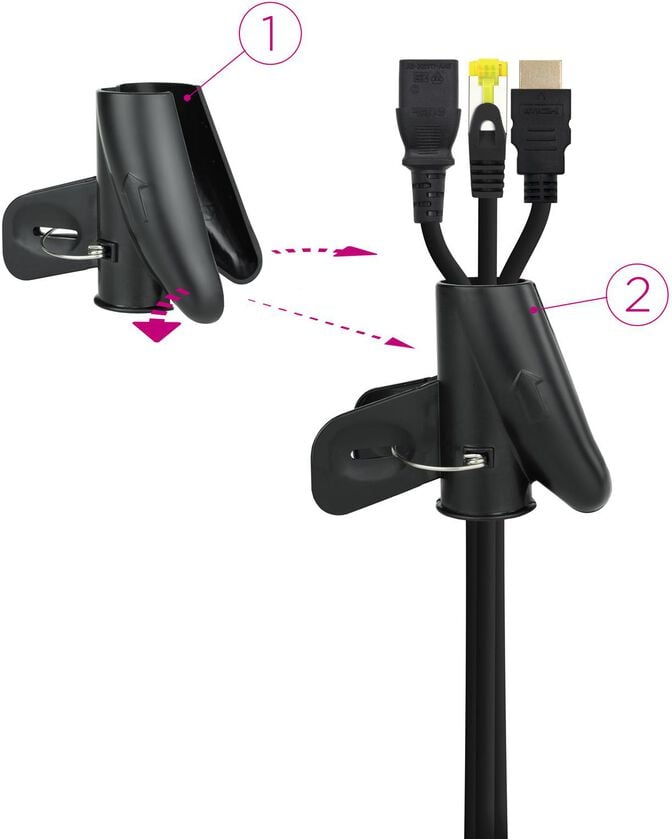 Organizador Cabos Nanocable 25mm 3 M Preto image number 1