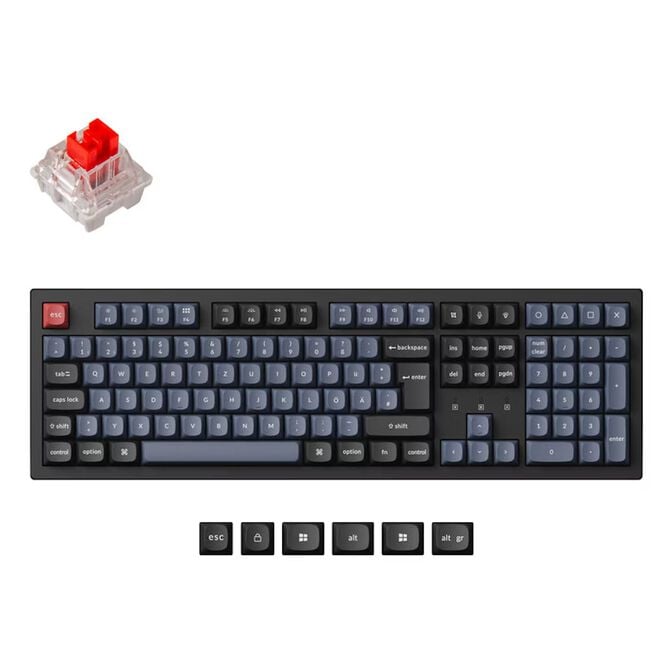 Teclado Mec&acirc;nico Keychron K10 Pro 100% Wireless Keychron K Pro Switch Red Linear (PT) image number 0