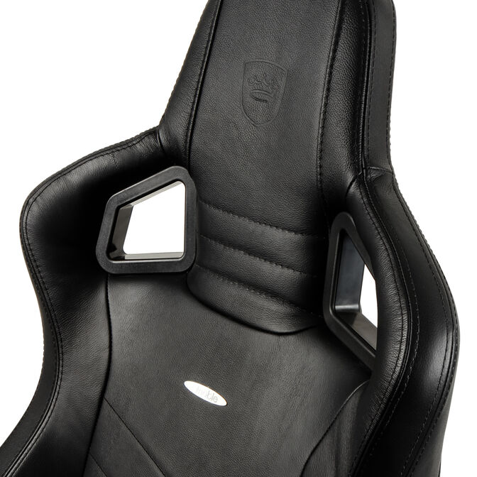 Cadeira noblechairs EPIC Real Leather - Preto image number 17
