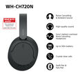 Auscultadores Sem Fios Sony WH-CH720 Bluetooth ANC Pretos image number null