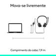 Headset Logitech H390 USB-C Preto image number null