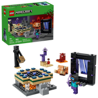 LEGO Minecraft: Jornada em Nether e Portal do End, 192 Pe&ccedil;as (21584)