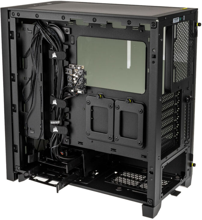 Caixa E-ATX Corsair iCUE 4000X RGB Preto Vidro Temperado image number 7