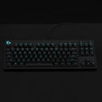 Teclado Logitech G PRO RGB Lightsync GX Blue Clicky Preto (US) image number null