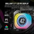 M&oacute;dulo de Ecr&atilde; Corsair LCD iCUE LINK RX Preto image number null