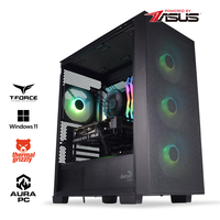 Computador AURA Gamer-PC Powered by ASUS Intel i5 14400F 32GB DDR5 1TB RTX 5060 Ti 16GB WiFi W11