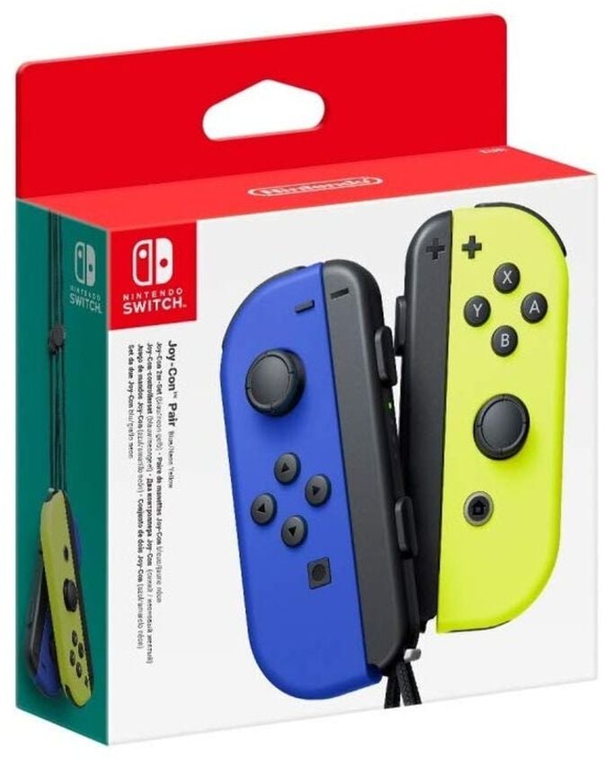 Comando Nintendo Joy-Con (set Esq/Dir) Azul/Amarelo N&eacute;on image number 1