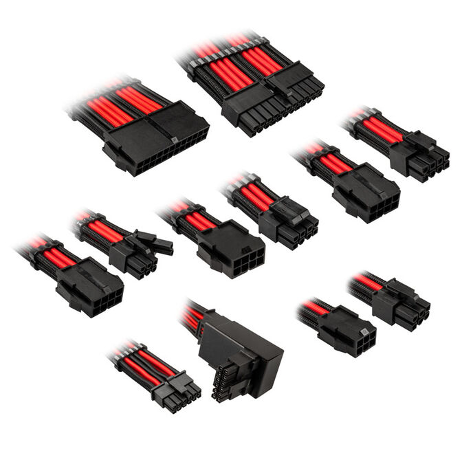 Kit de Extens&atilde;o Kolink Core Pro 12V-2x6 Type 2 - Jet Black/Racing Red image number 1