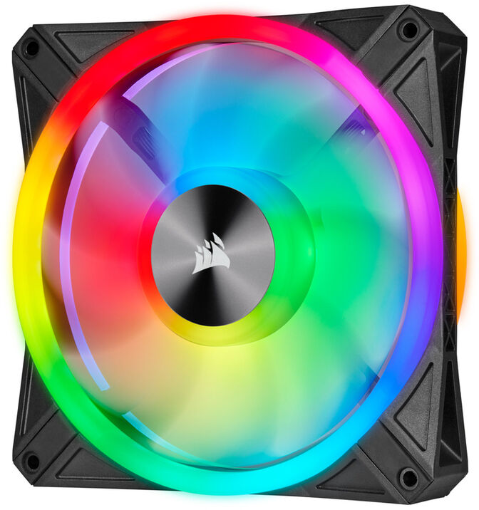 Ventoinha Corsair iCUE QL140 RGB PWM Preto 140mm (Pack 2) c/ Lightning Node CORE image number 3