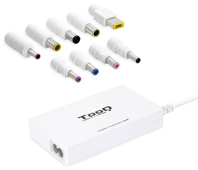 Carregador de Port&aacute;til Slim Tooq 100W 1x USB 9 Conectores Branco image number 0