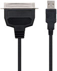 Cabo Conversor Nanocable USB Impressora Paralela A/M CN36(IEEE1284)/M 1.5 M Preto image number null