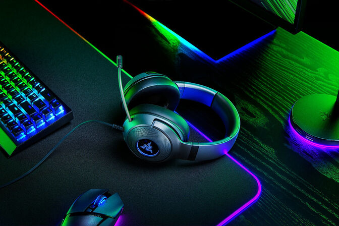 Headset Razer Kraken V3 X 7.1 Preto image number 2