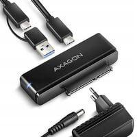Adaptador AXAGON ADSA-FPX USB-C 3.2 Gen2 10G- SATA SSD/HDD FASTPortX - iclui carregador