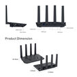 Router GL.iNet GL-AX1800 Flint Wireless Wi-Fi 6 Secure Router image number null