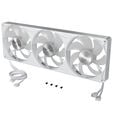 Ventoinha Corsair iCUE Link RS360 II Unified Frame Brancas ARGB PWM Tripla Vento&iacute;nha 120mm (360mm) image number null