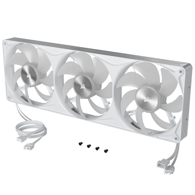 Ventoinha Corsair iCUE Link RS360 II Unified Frame Brancas ARGB PWM Tripla Vento&iacute;nha 120mm (360mm) image number 5