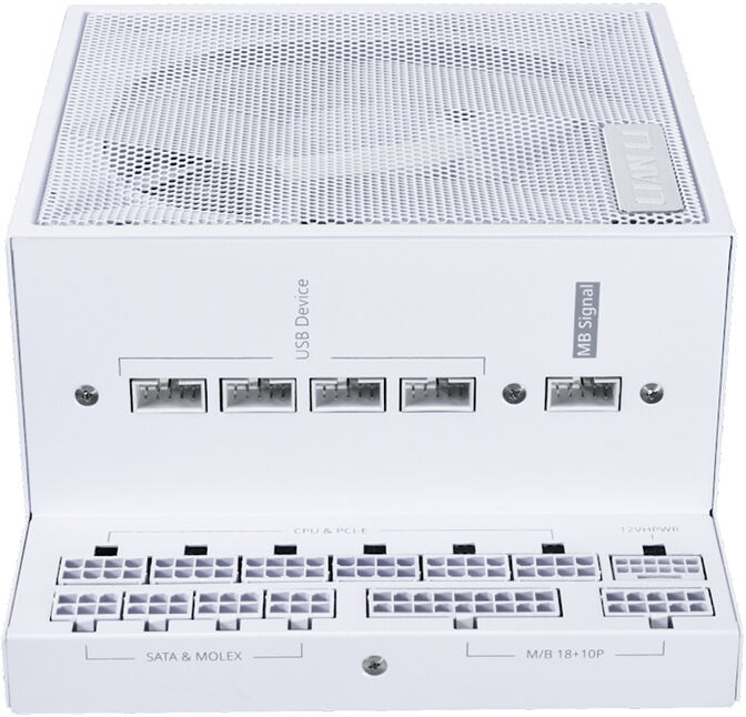 Fonte Modular Lian Li Edge 850W 80+ Platinum Branco image number 2