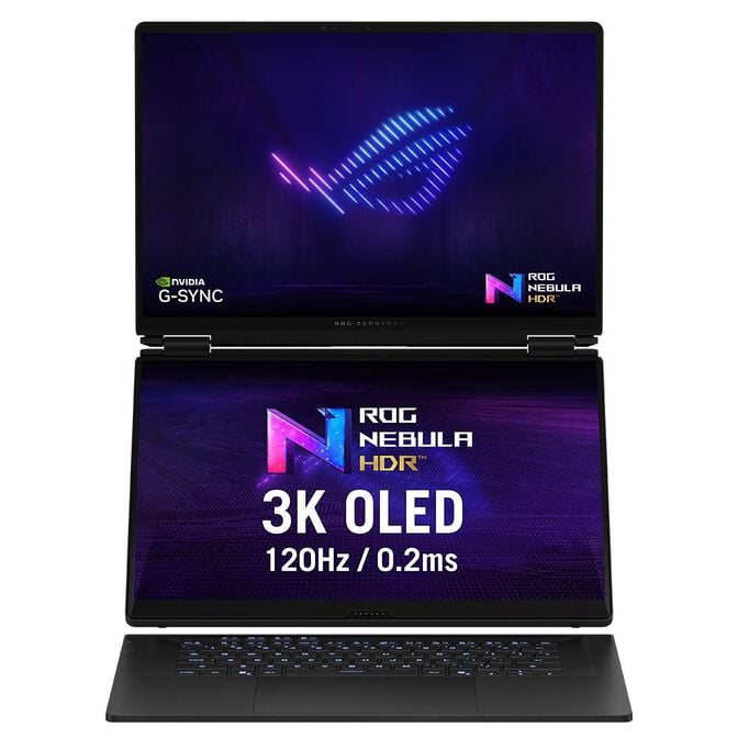 Port&aacute;til ASUS ROG Zephyrus Duo G16 GX651AX 2x16" Ultra 9 386H 64GB DDR5 2TB RTX 5090 OLED 3K Touch 120Hz W11 + Rato + Mochila Bonus
