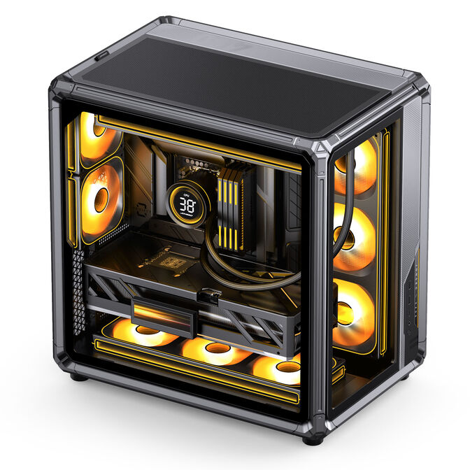 Caixa ATX Jonsbo X400 Vidro Temperado Curvo Cinzento image number 8