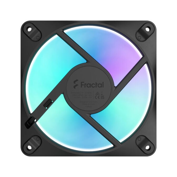 Ventoinha Fractal Design Dynamic 3 12 RGB 120mm 2200RPM 4 Pinos PWM Preta image number 3