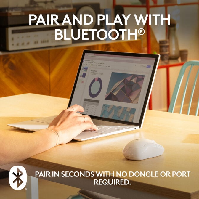 Rato Logitech M240 Silent Bluetooth Branco image number 1