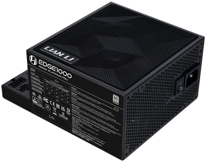 Fonte Modular Lian Li Edge 1000W 80+ Platinum Preto image number 2