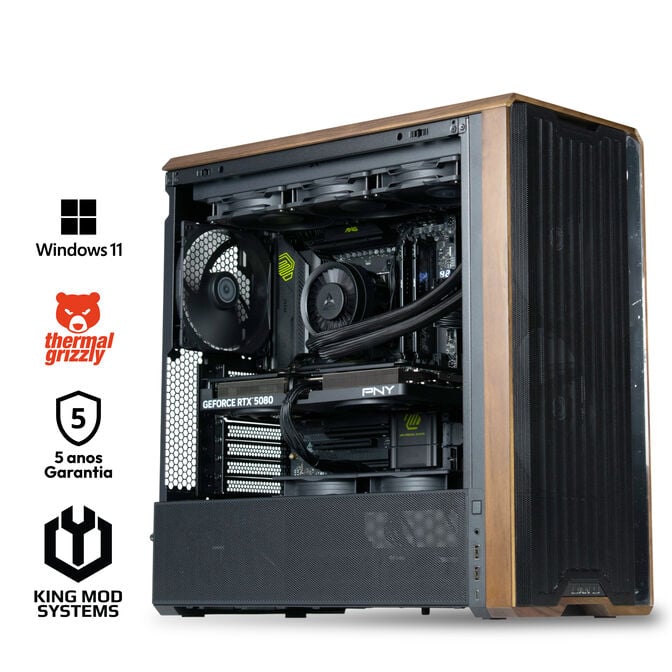 Computador King Mod AI-PC Ryzen 9 9950X 64GB DDR5 2TB RTX 5080 WiFi W11 PRO Bonus