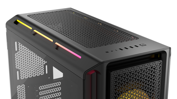 Caixa E-ATX Corsair 5000T LX ARGB Preto Vidro Temperado image number 2