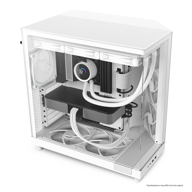Caixa ATX NZXT H6 Flow Branca Vidro Temperado image number 15