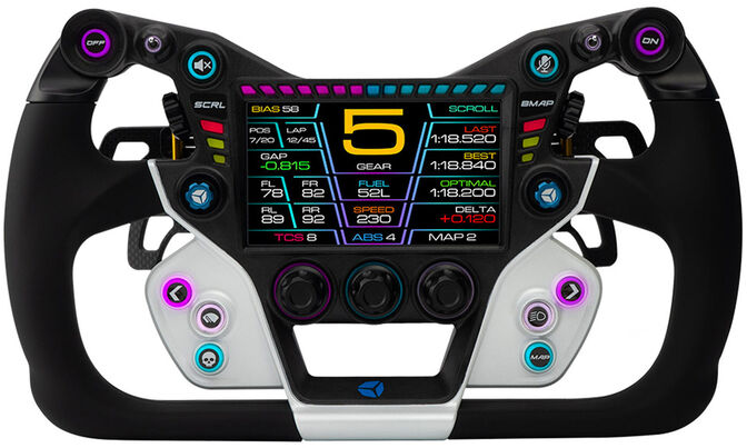 Volante Cube Controls GTX2 Grip (30cm) - Branco / Preto image number 0