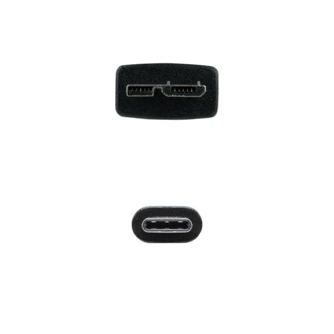 Cabo USB 3.0 Nanocable USB-C/M-Micro USB-B/M 1 M Preto image number 2