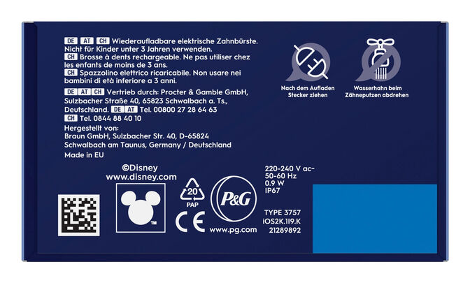 Escova de Dentes El&eacute;trica Oral-B iO Kids 6+ Stitch com Estojo de Viagem image number 5
