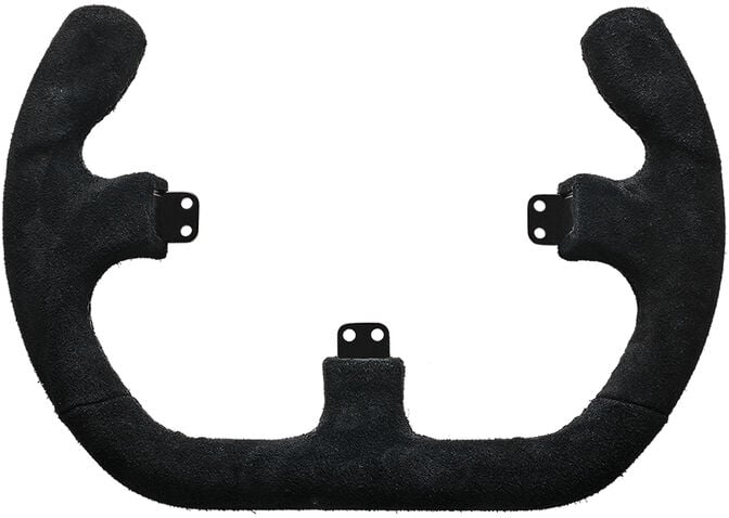 Volante para Buttonplate Asetek SimSports GT Rim - Open D - Camur&ccedil;a Preto image number 0