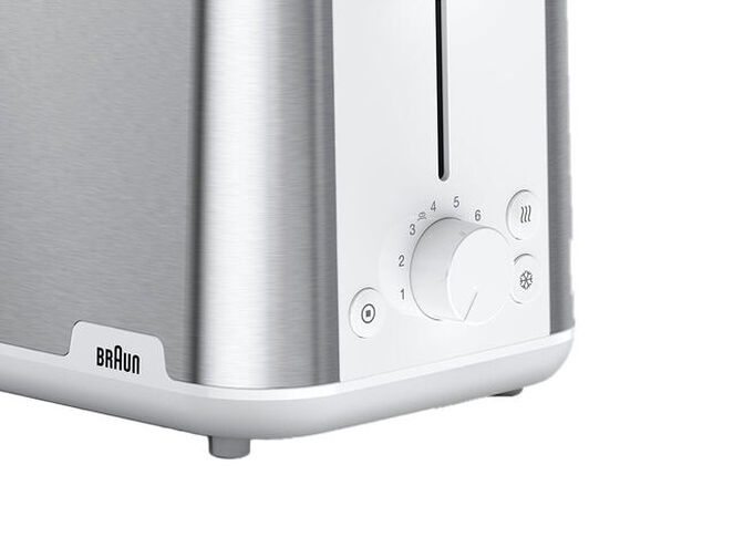 Torradeira Braun PurShine HT 1510 WH Branco/Inox image number 2