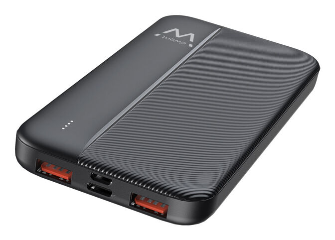 Powerbank Ewent EW1161 10000mAh Thin PD 22.5W Fast Charging Preta image number 3