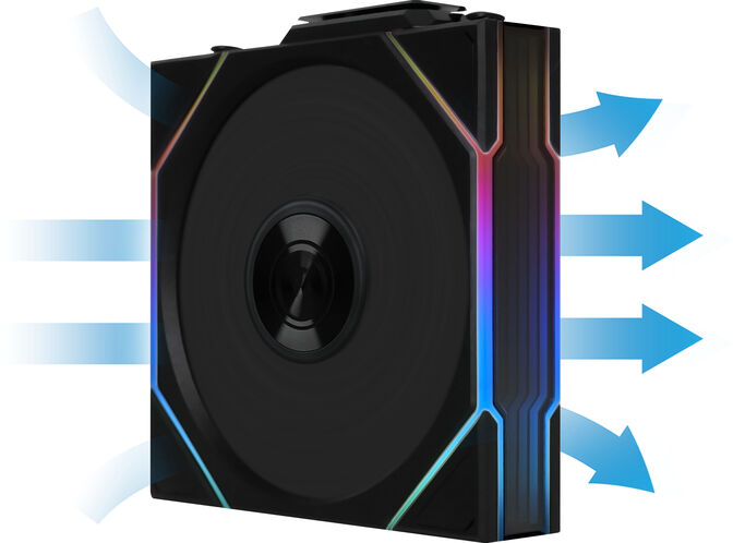 Ventoinha Lian Li UNI FAN TL120 Wireless RGB PWM Preto 120mm (Pack 3) image number 4