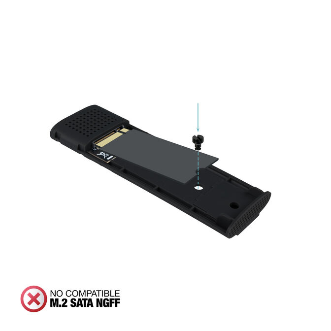 Caixa SSD Tooq TQE-2231B M.2 NVMe PCIe USB3.1 Gen 2 Preto image number 4