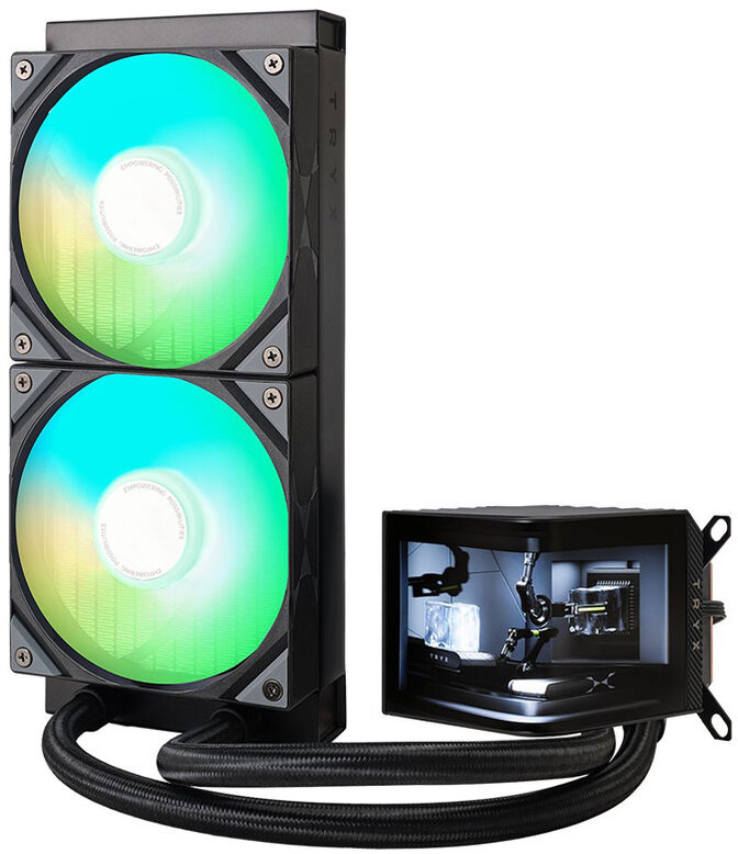 Water Cooler CPU TRYX Panorama 240 ARGB Preto image number 1