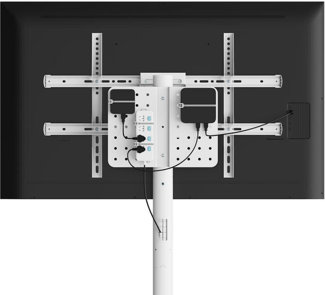 Suporte M&oacute;vel de Ch&atilde;o Ewent EW1550 Heavy-Duty Mobile TV Floor Stand 37" - 86" Branco image number 7