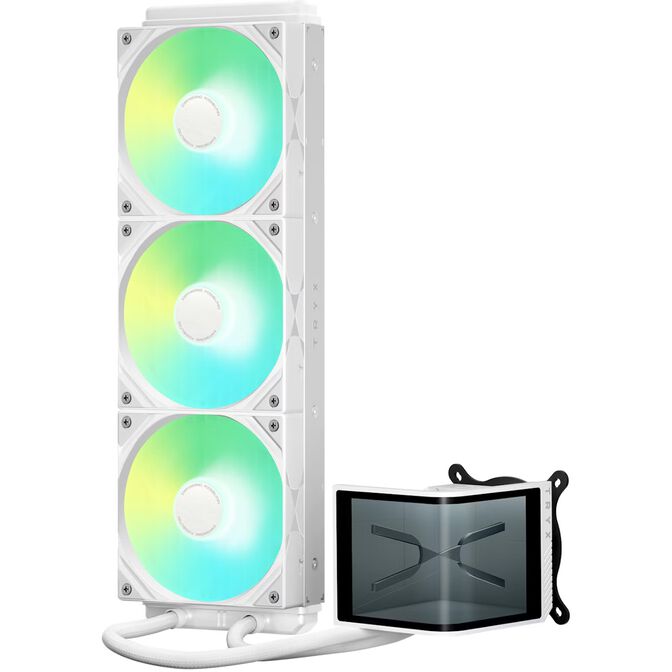 Bundle Caixa ATX Phanteks Evolv Series X2 Branca DRGB + AIO TRYX Panorama SE 360mm image number 5