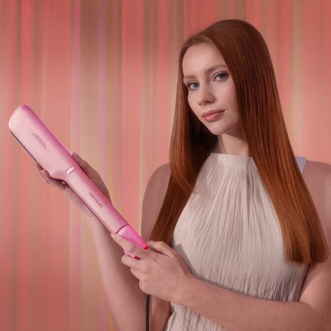 Alisador de Cabelo Cecotec Bamba RitualCare Air Lisse 600W Champagne image number 11