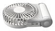 Ventoinha Port&aacute;til Arctic Summair 2Go Recarreg&aacute;vel USB-C para Secret&aacute;ria - Branco image number null