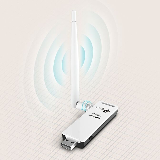 Adaptador USB TP-Link TL-WN722N Wi-Fi N150 High Gain USB 2.0 image number 3