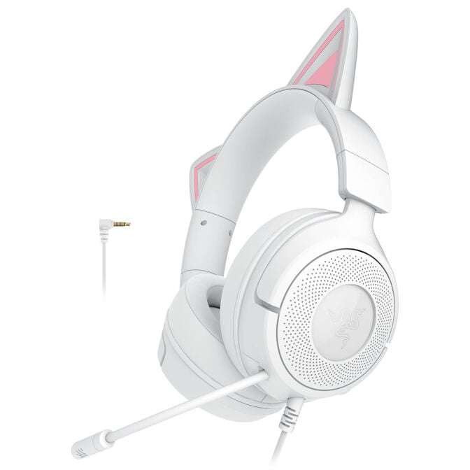 Headset Razer Kraken Kitty V3 X Wireless/Bluetooth Branco image number 1